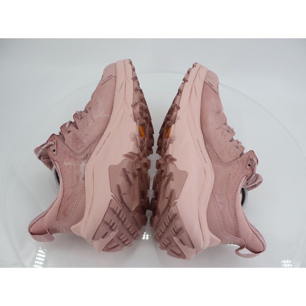 Hoka One One Kaha 2 Low GTX Hiking Shoes Unisex Pink Blush Size Women 13 Leather - Picture 9 of 14